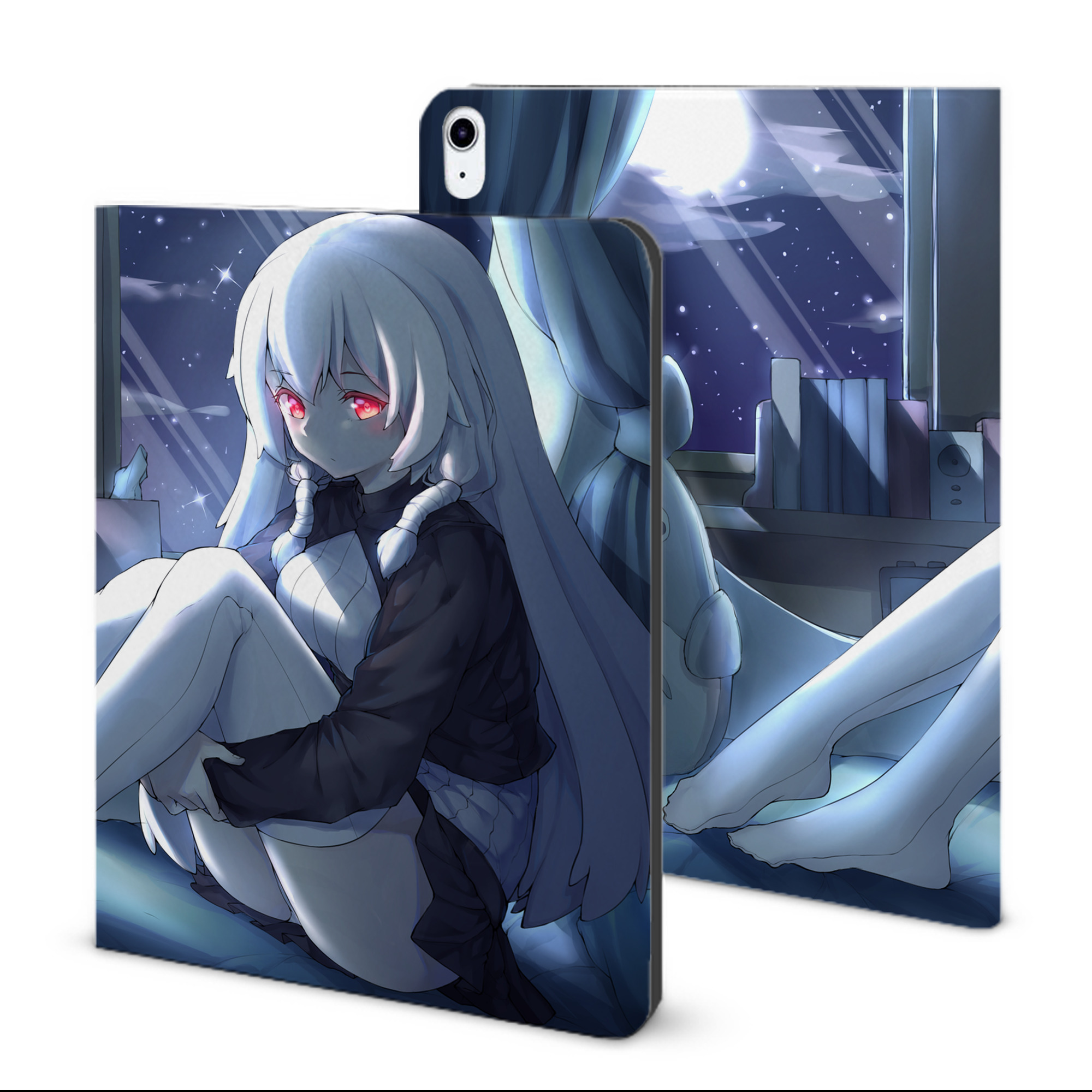 （画像用） となりのトトロ 草壁メイ 草壁サツキ My Neighbor Totoro Satsuki Kusakabe Mei Kusakabe IPad ケース ブック型 PUレザー TPU 耐衝撃 軽量 薄型 ペン収納なし 全面保護 IPad 各モデル対応